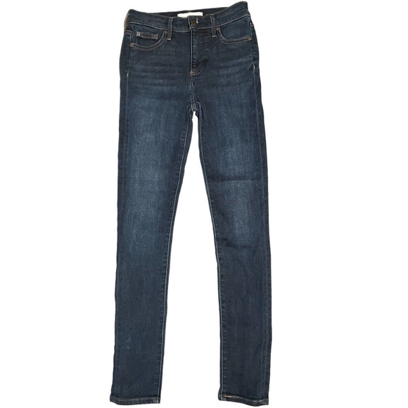 ARITZIA Denim Forum Nico Mid Rise Dark Wash Skinny Jeans - Picture 2 of 8